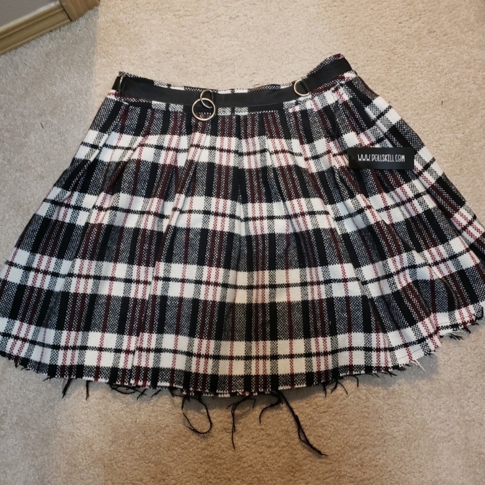 Current mood dress code wool skirt